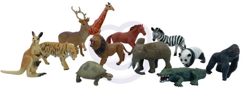 Woopie zestaw figurki safari + mata 24 el.