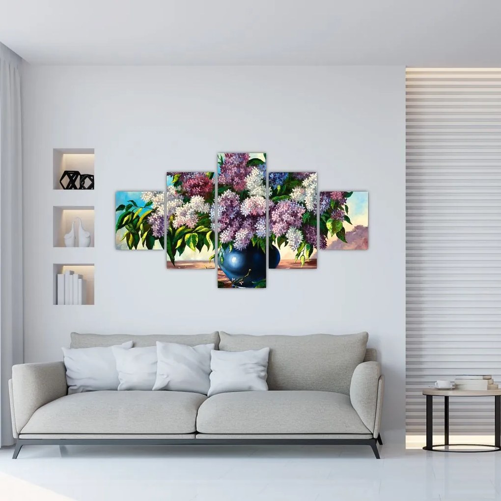 Obraz - Bukiet bzu (125x70 cm)