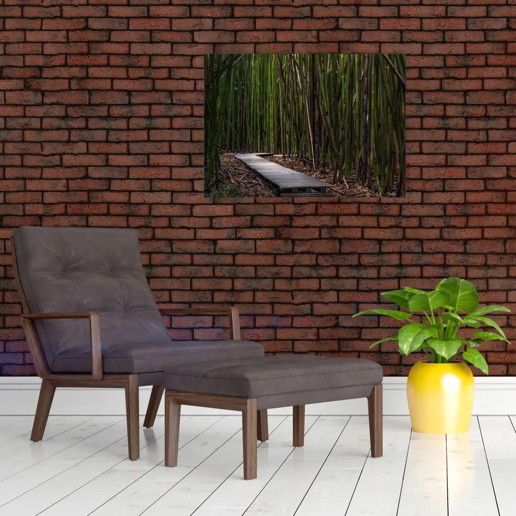 Obraz - Wśród bambusów (70x50 cm)
