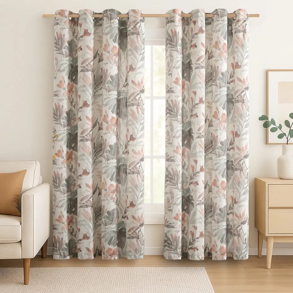 Kremowa zasłona 135x250 cm Celesta – Restilo