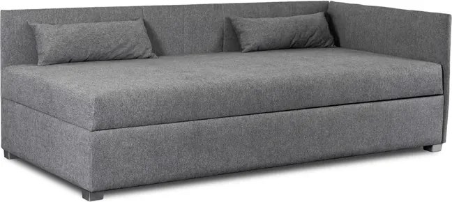 Łóżko Tapczan Młodzieżowe KARO 2 90x200 cm Narożne Szare
