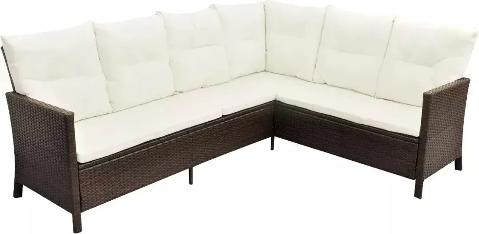 Zestaw brązowych mebli ogrodowych - Cintro