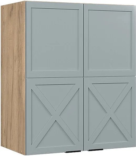 Szafka ścienna jasnoniebiesko-szary 60x34.1x72 fame-line