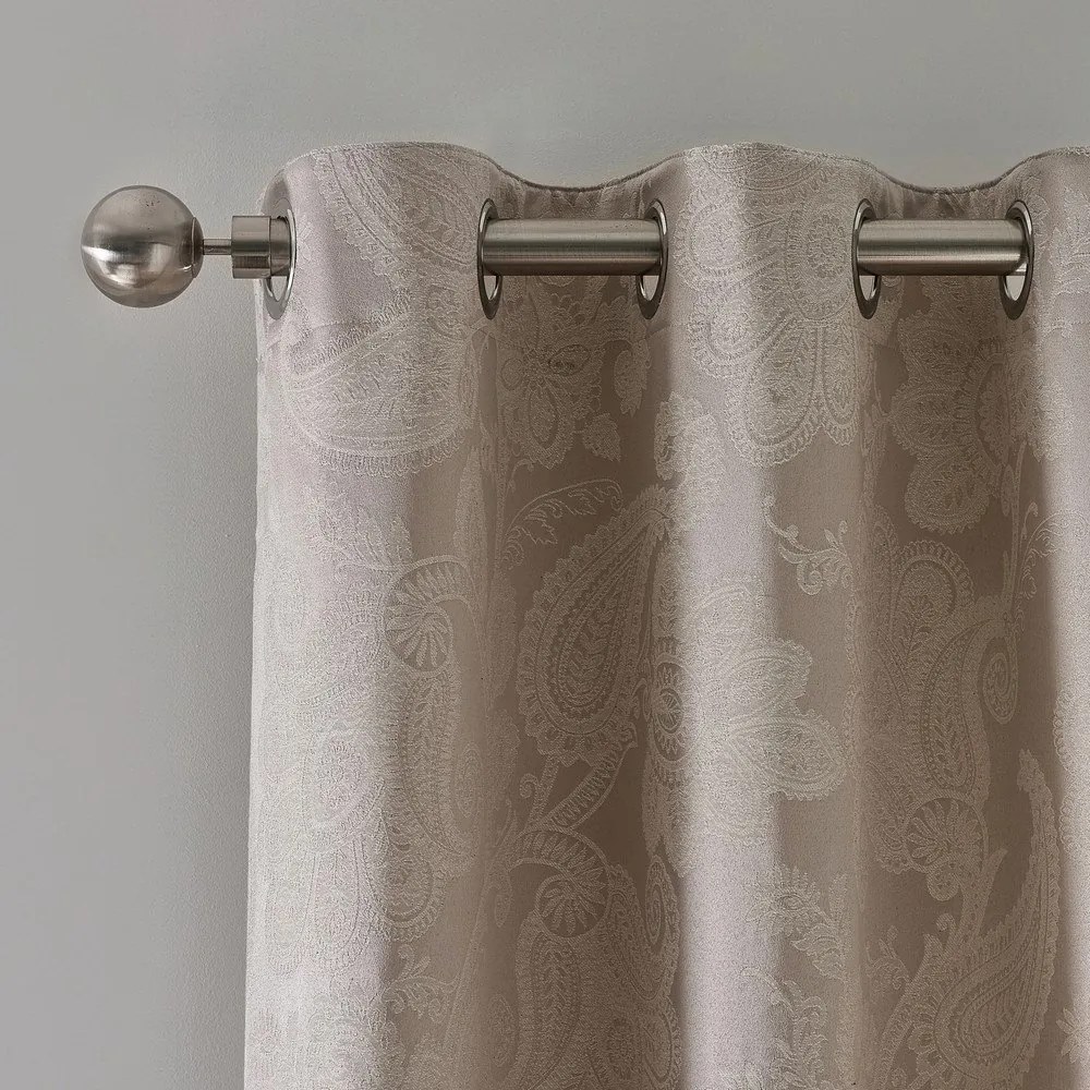 Beżowe zasłony żakardowe zestaw 2 szt. 168x229 cm Opulent Jacquard – Catherine Lansfield
