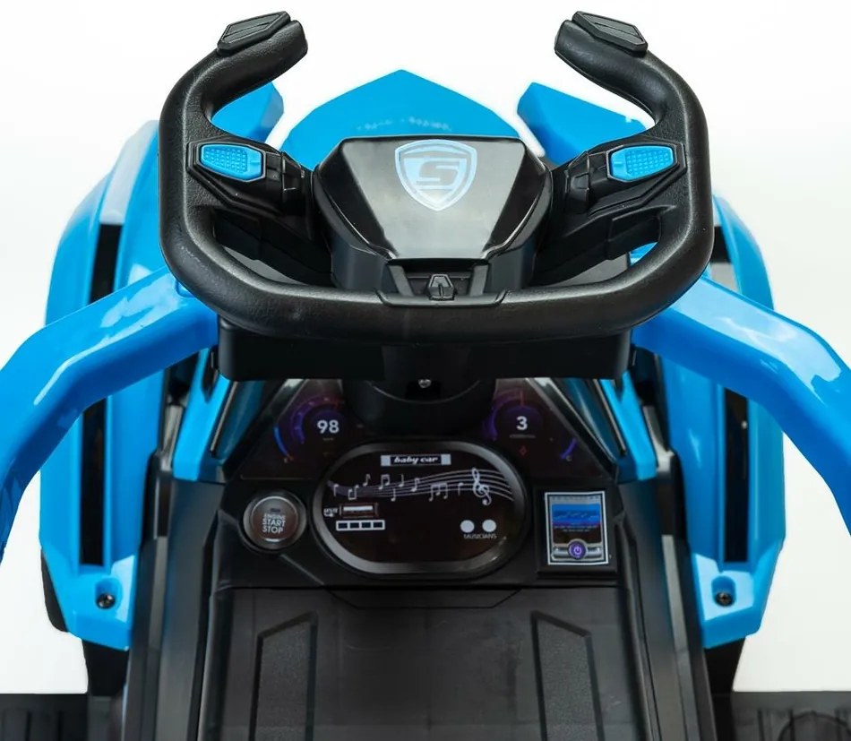 Leżaczek Baby Mix Speed z prowadnicą, czarny