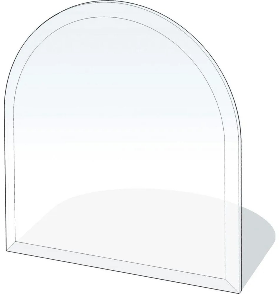 Szkło pod piec 800x800x8 mat. półłuk