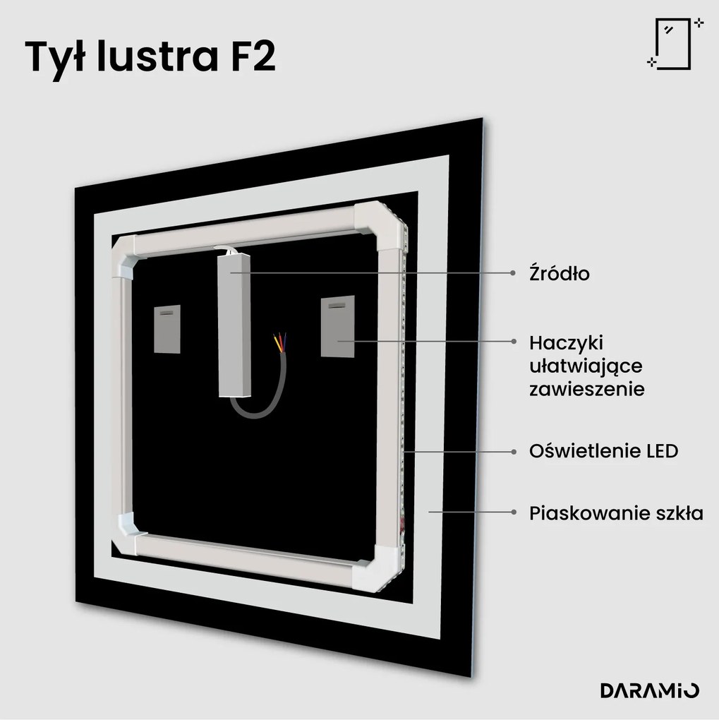 Lustro łazienkowe LED F2
