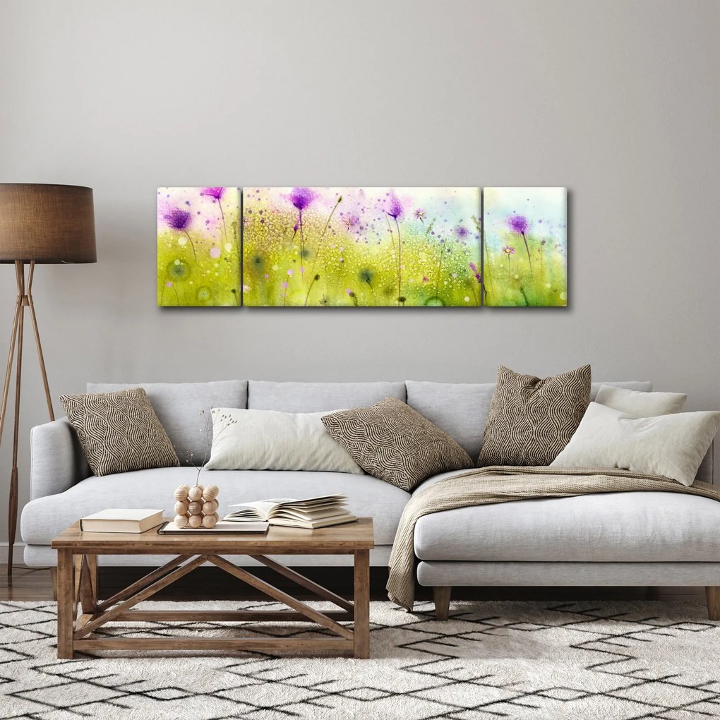 Obraz - Kwiaty polne (170x50 cm)