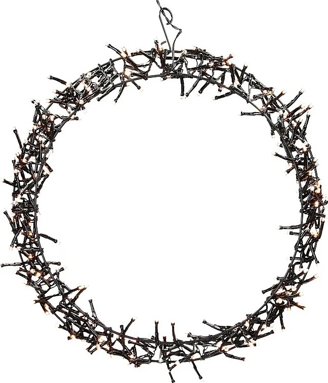 Wianek świetlny Wianek na drzwi Ø38 cm Oświetlenie świąteczne Wianek IP44 ciepły biały 300 LED