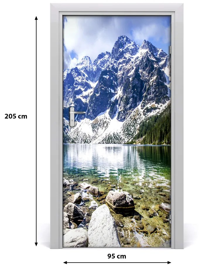 Naklejka fototapeta na drzwi Morskie oko Tatry