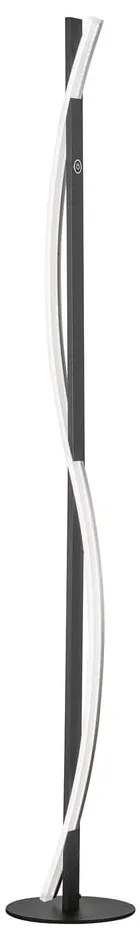 Czarna lampa stojąca LED ze ściemniaczem (wysokość 144,5 cm) Bridge – Fischer & Honsel