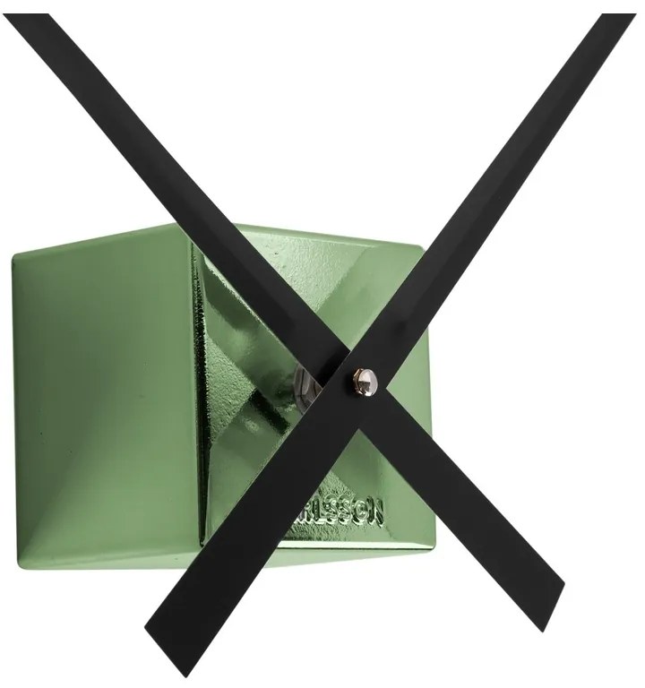 Karlsson KA5974DG designerski zegar ściennysamoprzylepny zielony, średnica 80 cm