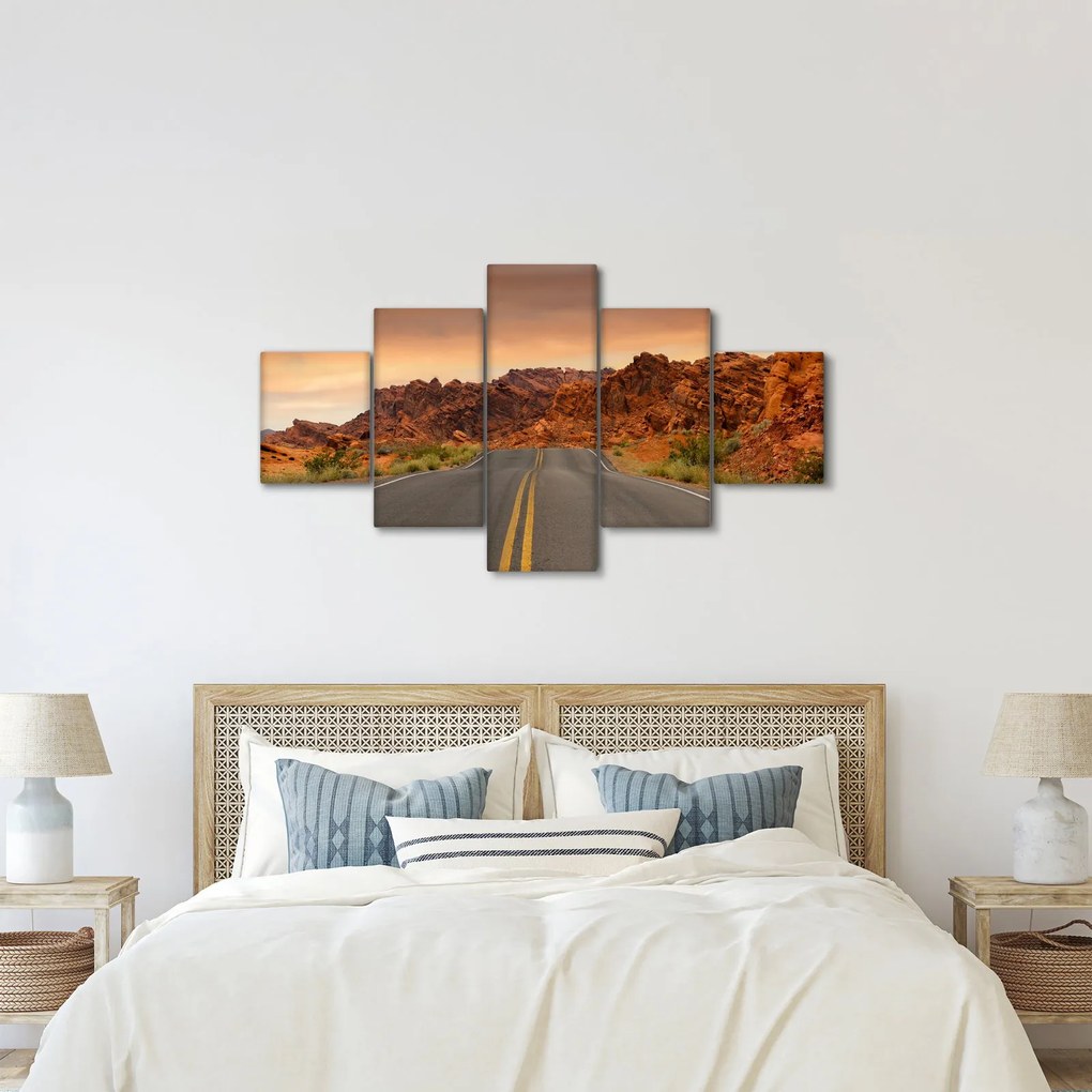 Obraz drogi w górach (125x70 cm)