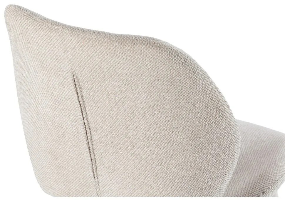 Kremowe tapicerowane krzesła zestaw 4 szt. Ansu – Marckeric