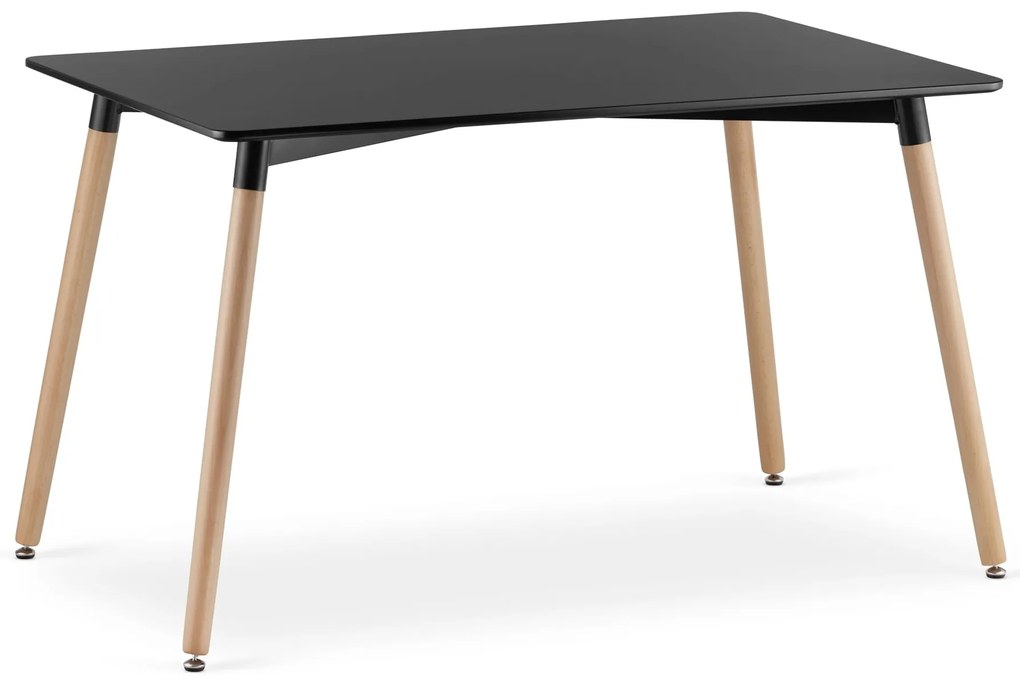 Czarny stół jadalny ADRIA 120x80 cm