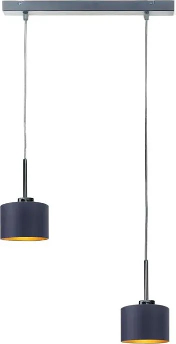Okrągła lampa wisząca nad stół na srebrnym stelażu - F2-G82