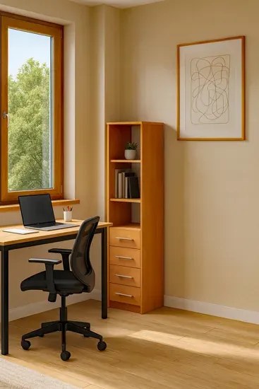 Klasyczny regał do salonu olcha R0-R63