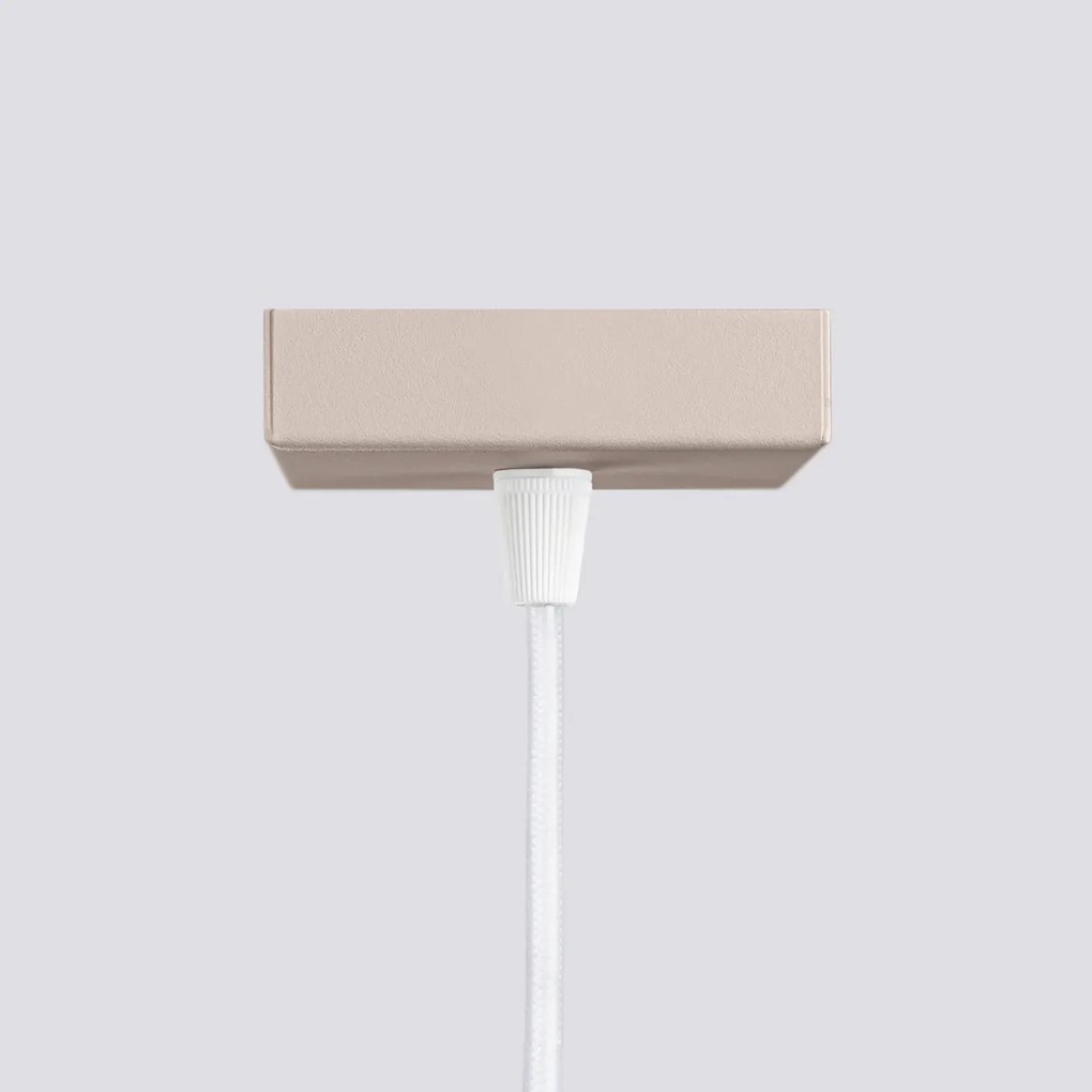 Lampa wisząca KARBON 1 taupe ryflowana SOLLUX  LIGHTING