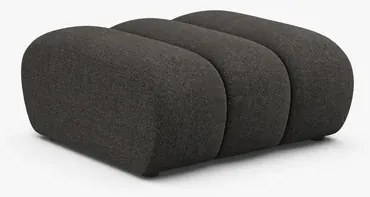 Puf czarny szenil 92x95x43 Lupine od Micadoni