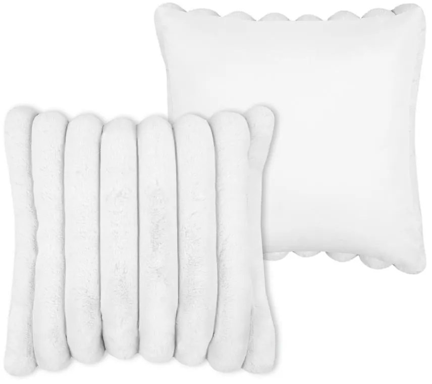 Poduszka dekoracyjna POLARY w grube prążki, 45 x 45 cm