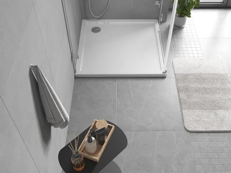 Mexen Flow brodzik kwadratowy slim 110 x 110 cm, biały połysk - 46S101111