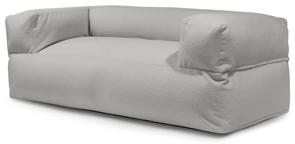 Jasnoszary worek do siedzenia z materiału bouclé Sofa MooG – SLOWDOWN