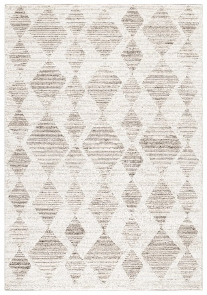 Dywan poliestrowy Berber romby 140 cm x 200 cm