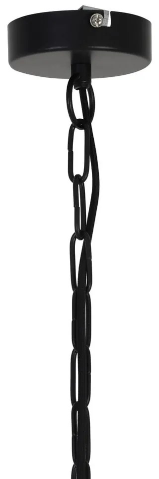 Lampa wisząca w czarno-złotym kolorze z metalowym kloszem ø 40 cm Meya – Light & Living