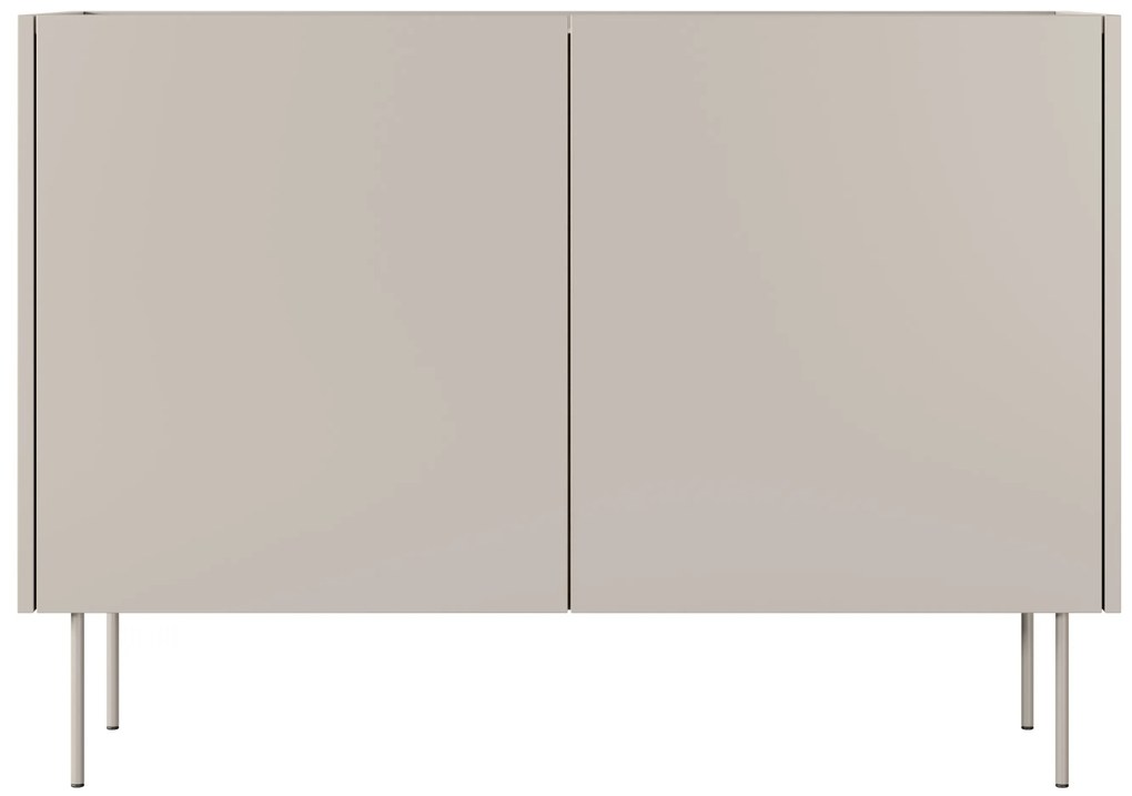 Komoda Desin 120 cm dwudrzwiowa - kaszmir / dąb nagano