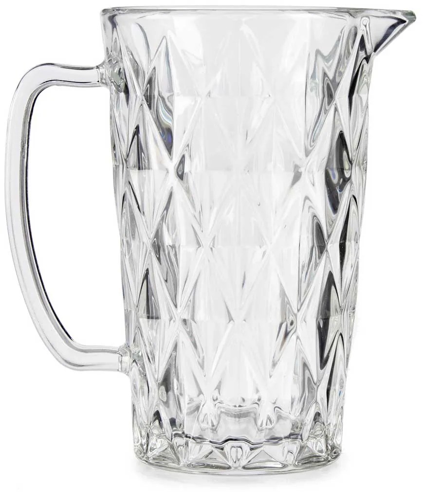 Dzbanek szklany z kryształowym wzorem, 1 l