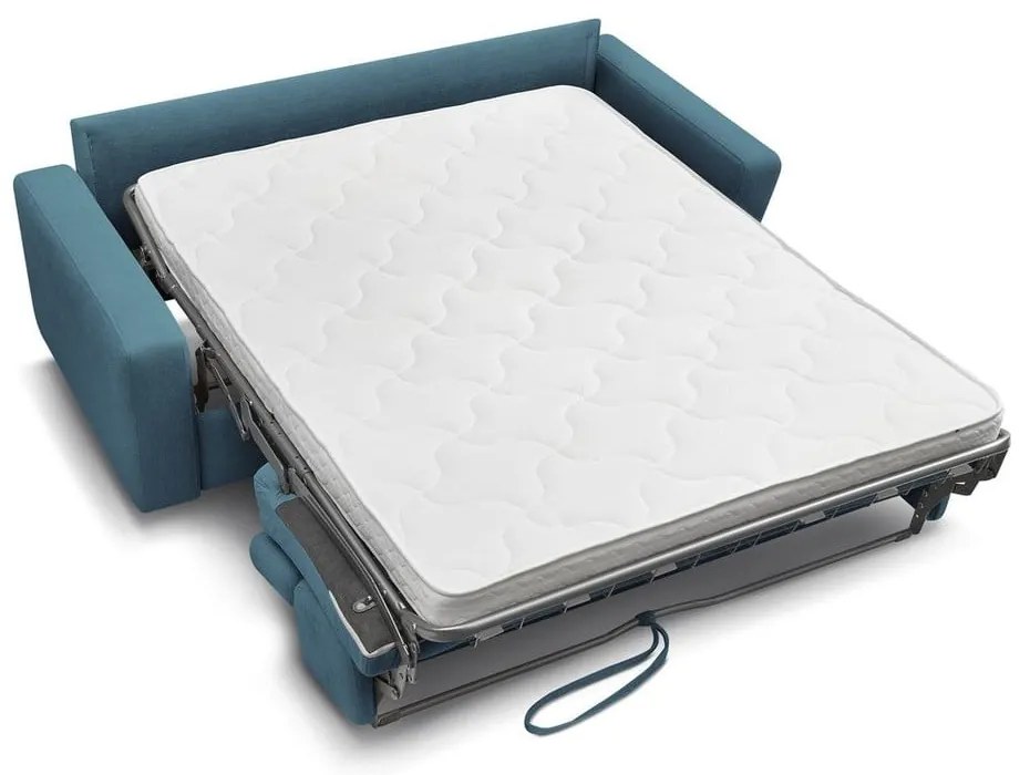 Niebieska rozkładana sofa 195 cm Monaco – Bobochic Paris