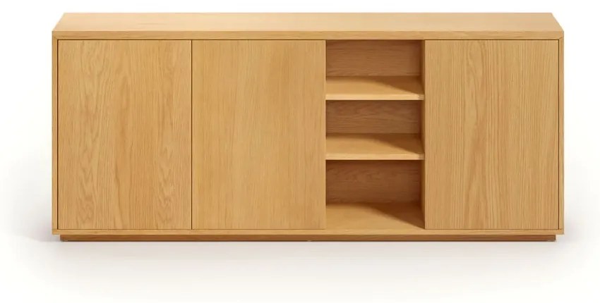 Niska komoda w dekorze dębu w naturalnym kolorze 180x75 cm Abilen − Kave Home