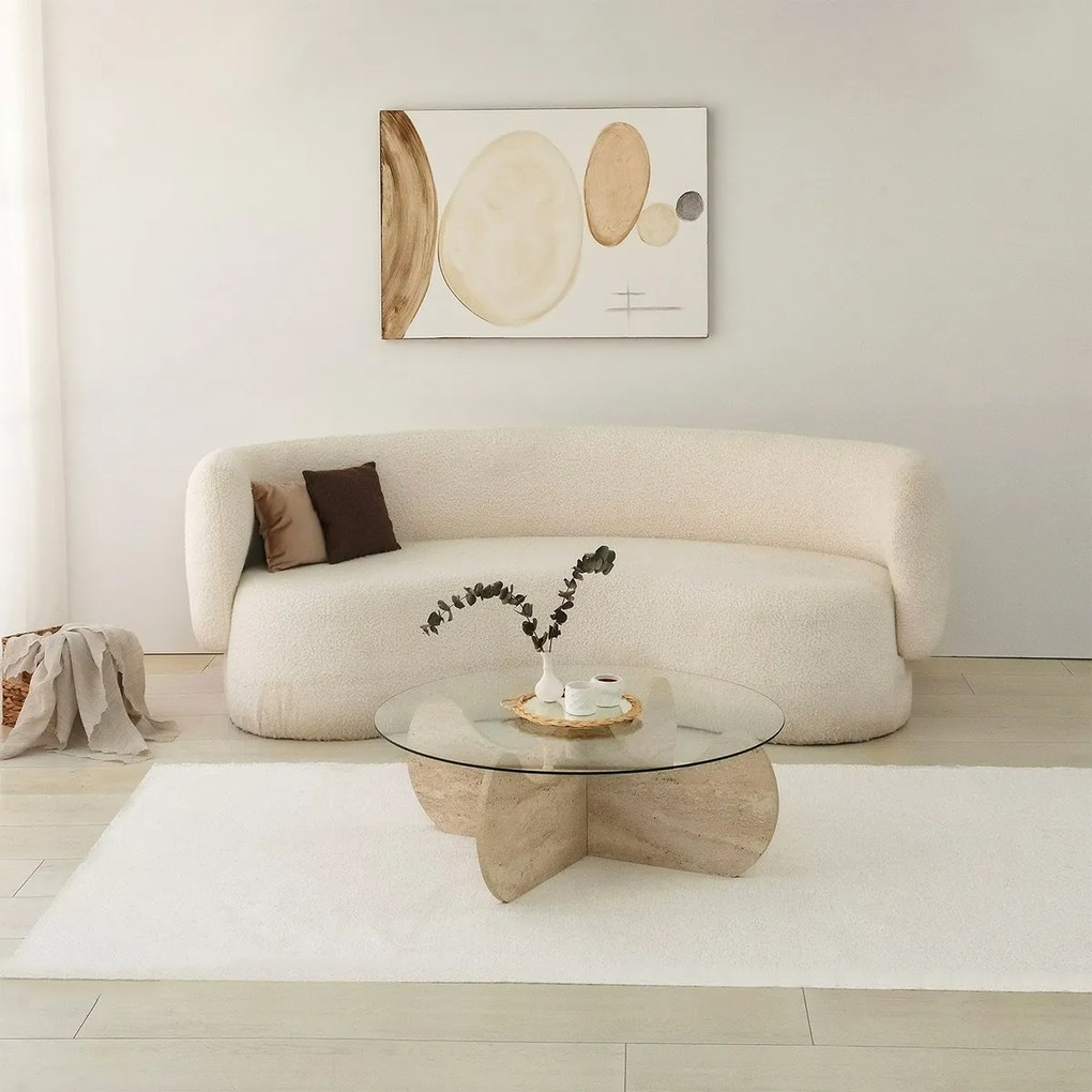 Stolik konferencyjny Hima Travertine