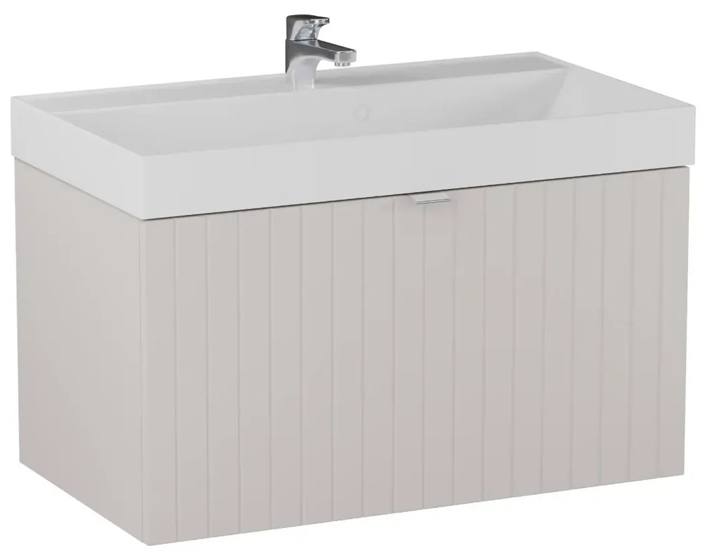 Szafka pod umywalkę HARMO 80 cm kaszmir półmat KROFAM