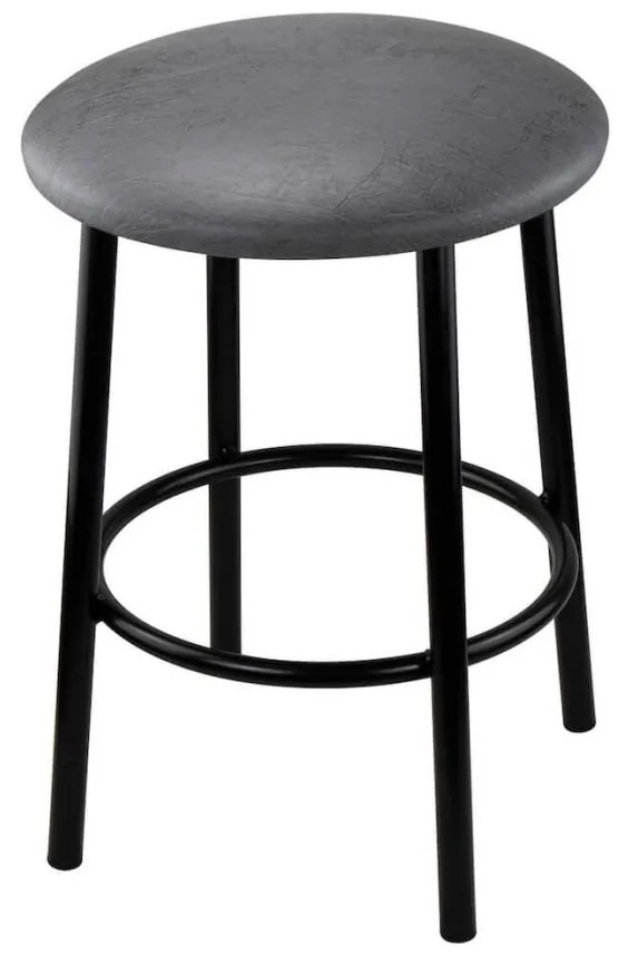 Taboret JOPEK BLACK Stołek Kuchenny Wzmocniony