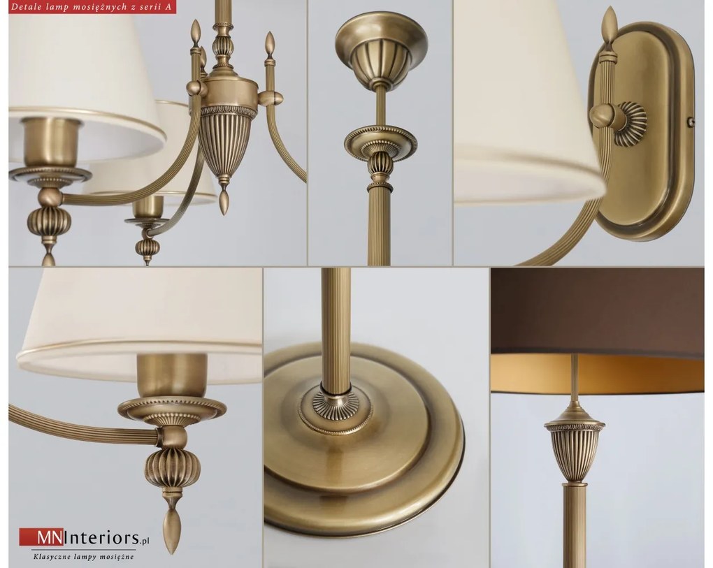 Lampa wisząca z dwoma abażurami A-S2AKm