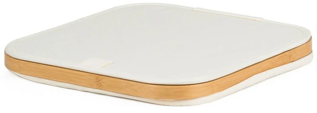 Pojemnik do przechowywania G21 30 x 30 x 15 cm, bambusowy z pokrywką, beżowy