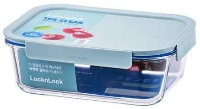LOCKnLOCK Szklany pojemnik prostokątny CLEAR, 2 l,miętowy, 2 l