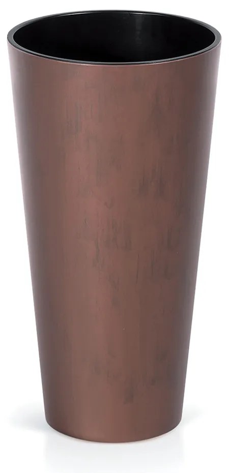 Donica ogrodowa 57 cm Tubus Slim Beton Effect stal kortenowa PROSPERPLAST