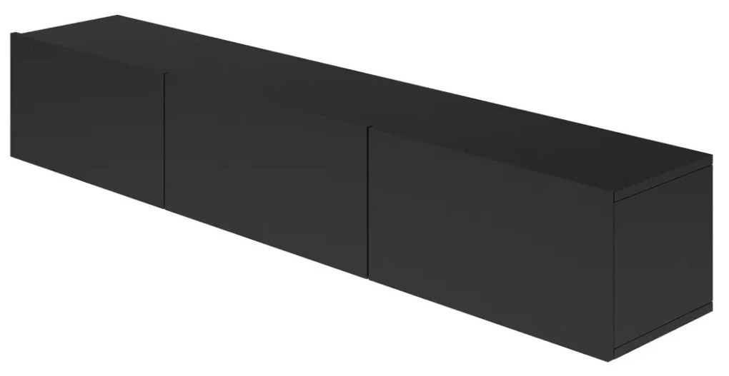Szafka RTV GABI 160cm czarna wisząca KOCOT MEBLE