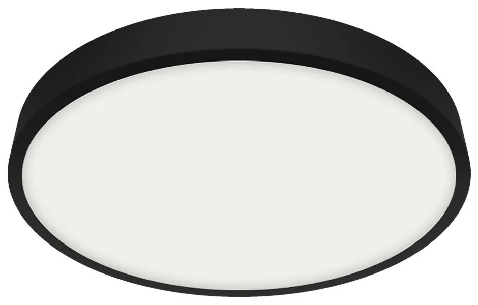 Emithor Lampa sufitowa LED LENYS III. 27022, śr. 27 cm, 24 W, IP20/IP44, czarny, śred. 27 cm