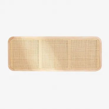 Zagłówek Do Łóżka Reyna 135 Cm I 150 Cm Brązowy Naturalne Drewno & 150 Cm - Sklum