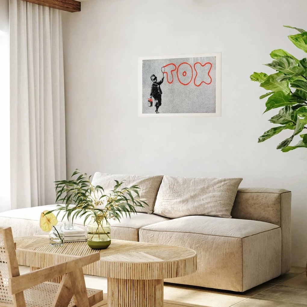 Plakat Toksyczny 30x21 cm bez ramy z marginesem ARTGEIST B