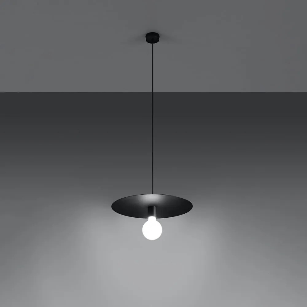 Czarna lampa wisząca ø 40 cm Livago – Nice Lamps