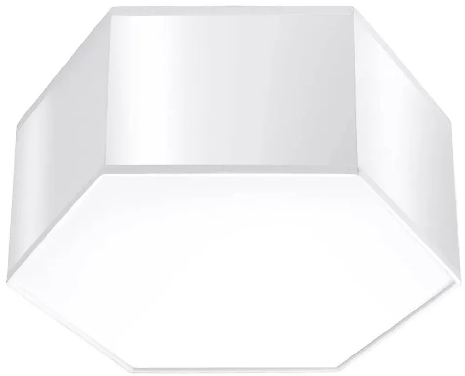 Biały plafon geometryczny 13,5 cm - S748-Almos