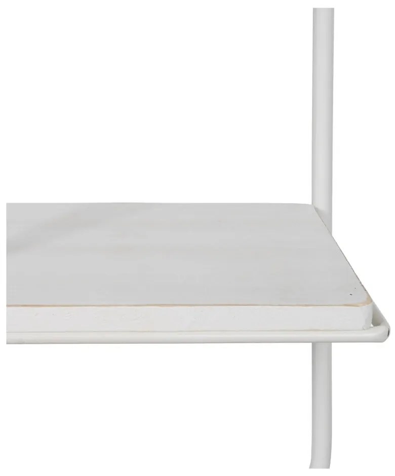 Biała wielopoziomowa metalowa półka 51 cm – Ixia