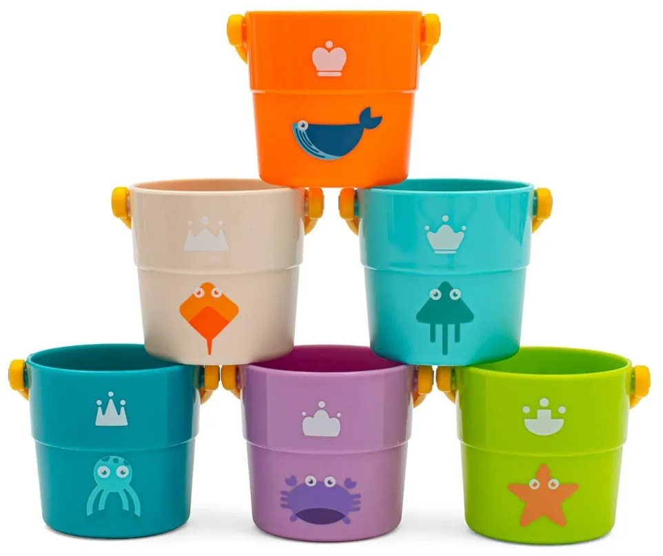 Kubki do zabawy Baby Mix, 6 szt.