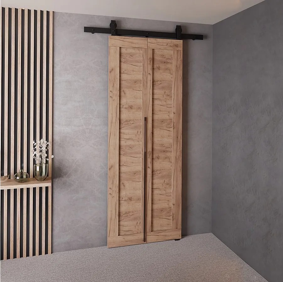 Drzwi Przesuwne QUDIO M1 Dąb Craft Złoty 60