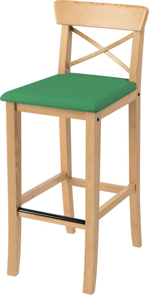 Pokrowiec na krzesło barowe Ingolf z tapicerowanym siedziskiem