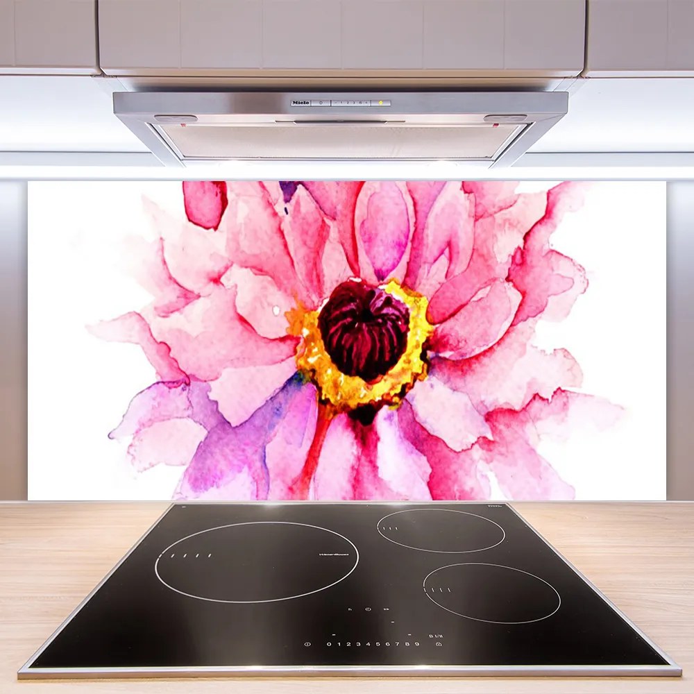 Panel nad blat kuchenny Minimalistyczny Kwiat Na Panelu